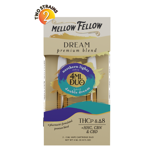 MELLOW FELLOW - PREMIUM BLEND DUO CARTS NORTHERN LIGHTS & DOUBLE DREAM 4ML