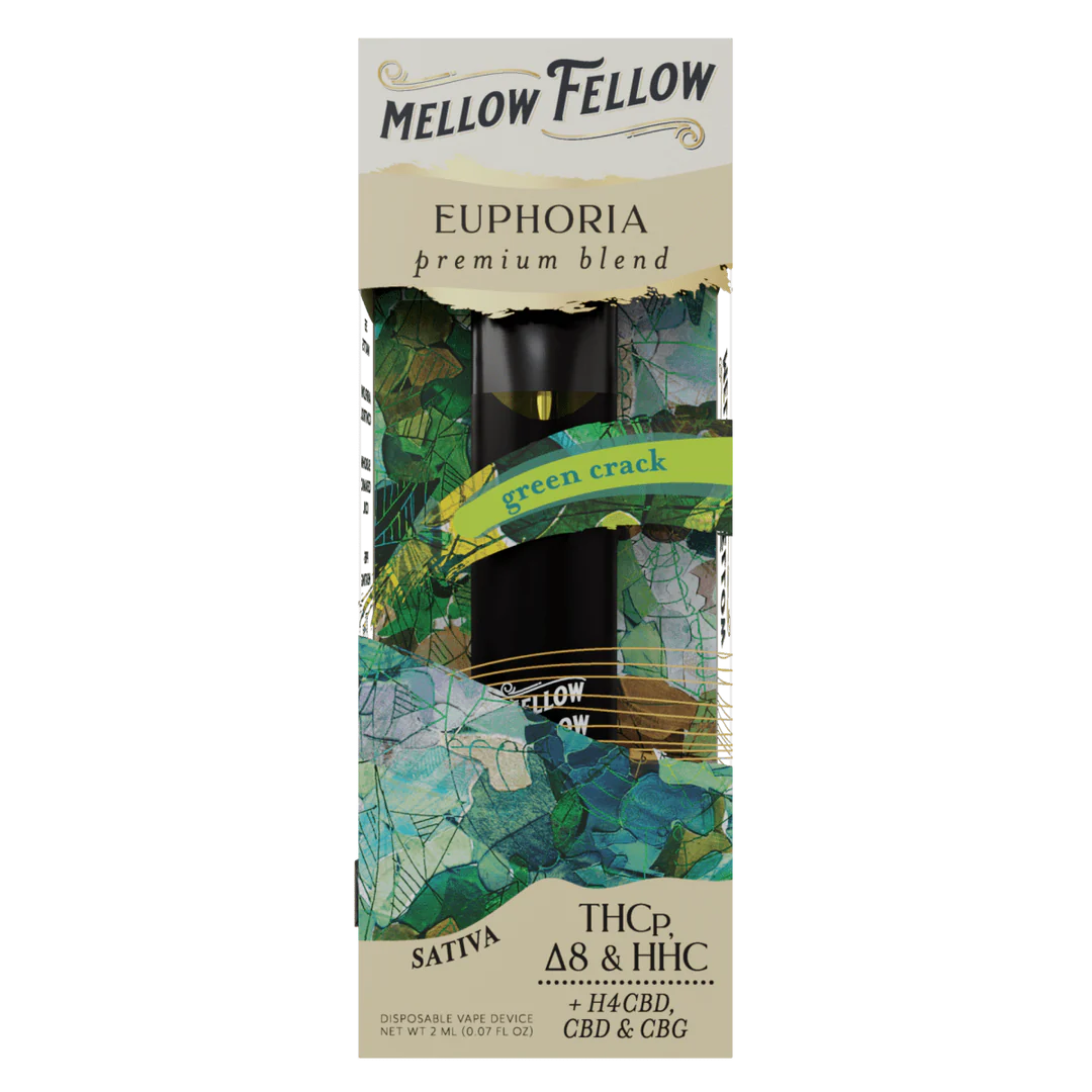 MELLOW FELLOW - PREMIUM BLEND DISPOSABLE GREEN CRACK - 2G