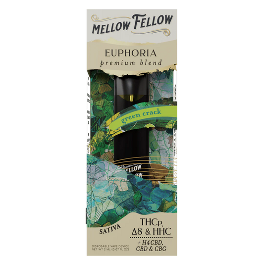 MELLOW FELLOW - PREMIUM BLEND DISPOSABLE GREEN CRACK - 2G