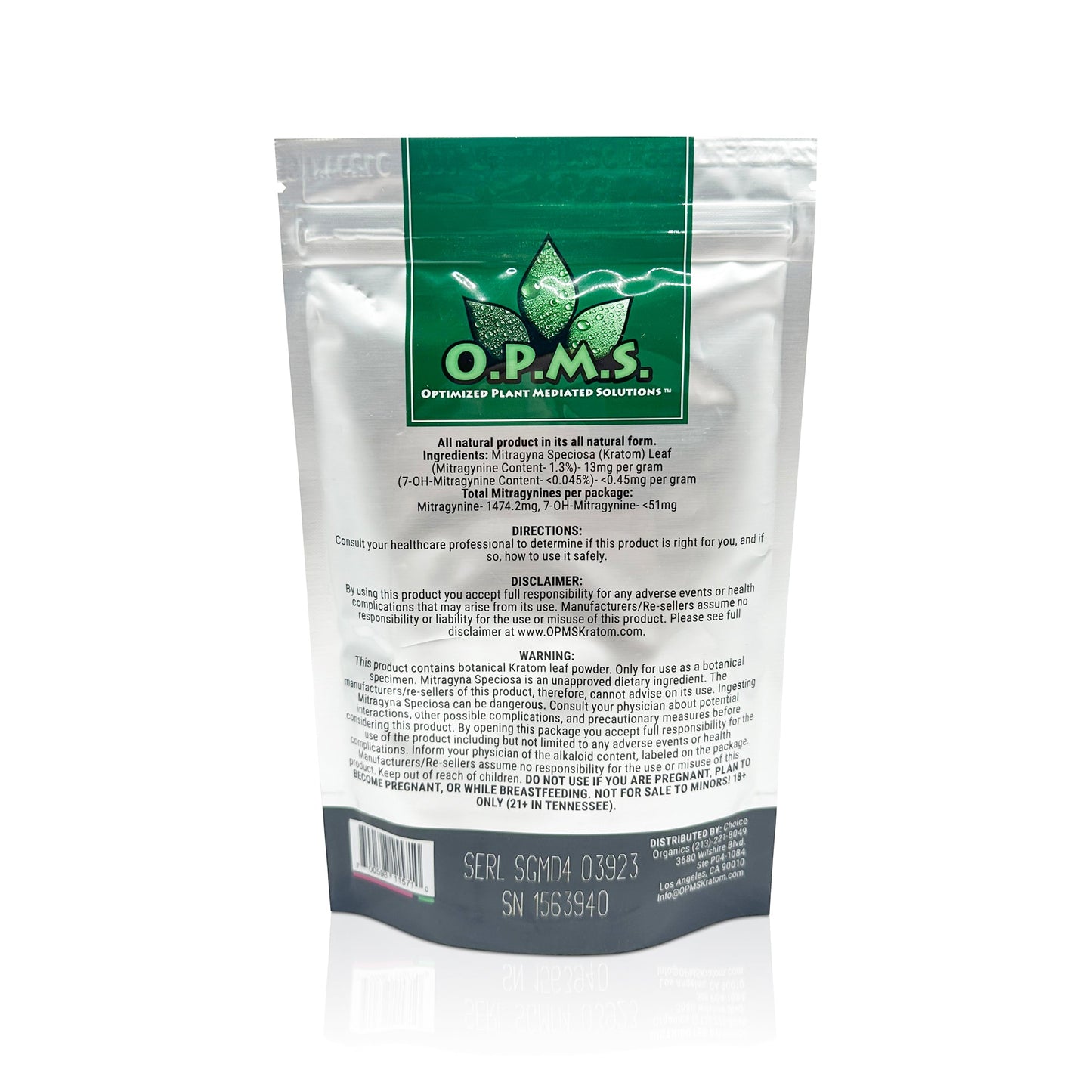 OPMS SILVER - GREEN VEIN MAENG DA POWDER