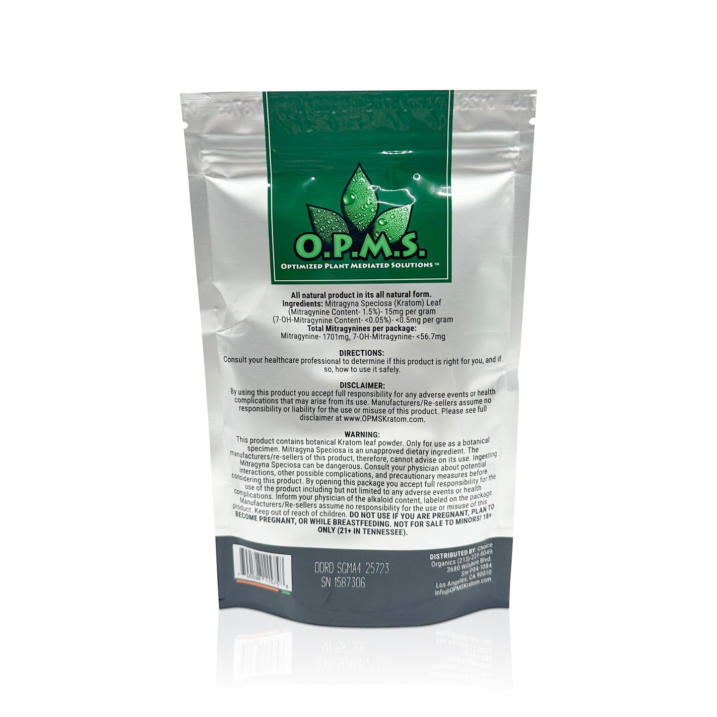 OPMS SILVER -  GREEN VEIN MALAY POWDER