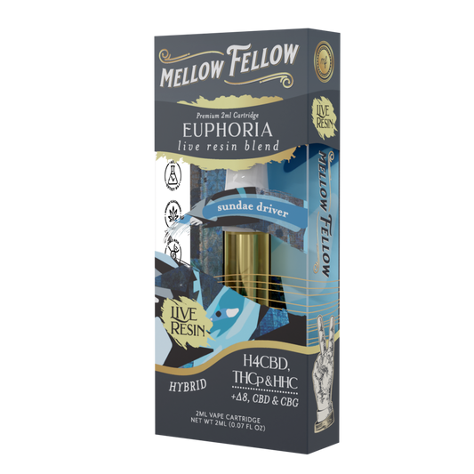 MELLOW FELLOW - LIVE RESIN BLEND EUPHORIA BLEND CARTRIDGE SUNDAE DRIVER - 2ML