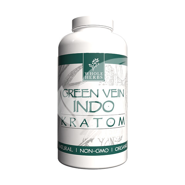 WHOLE HERBS – GREEN VEIN INDO KRATOM CAPSULES