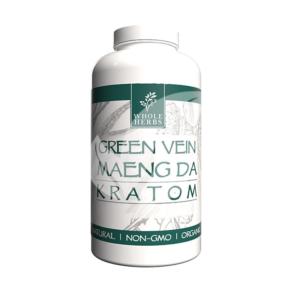 WHOLE HERBS – GREEN VEIN MAENG DA KRATOM CAPSULES