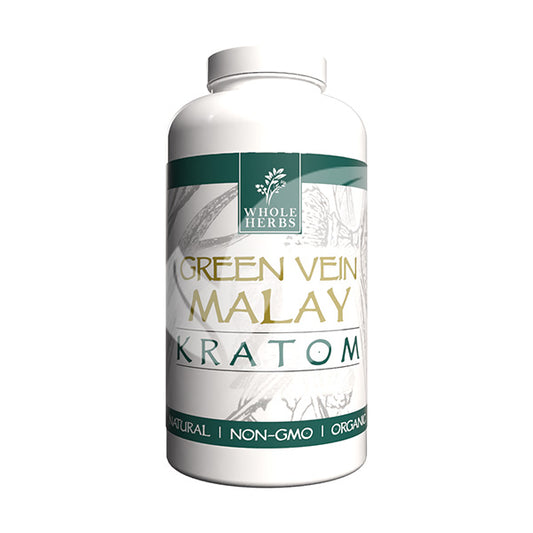 WHOLE HERBS – GREEN VEIN MALAY KRATOM CAPSULES